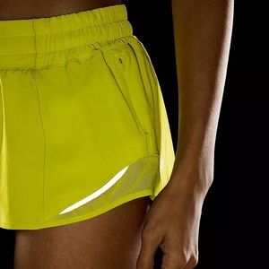 Hotty Hot Low-Rise Lined Short 2.5" - Lime